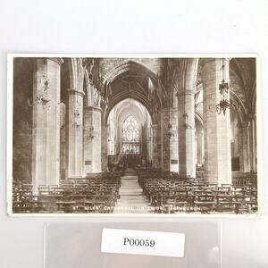 Vintage 1926 Tuck's Photograph Postcard St Giles' Cathedral Edinburgh Scotland
